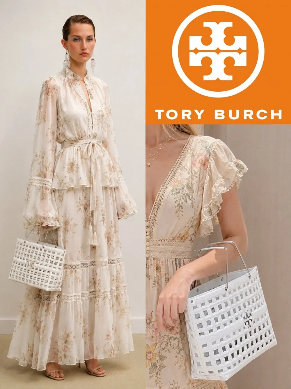 Insanely cute! Tory Burch ELLA CROC-EMBOSSED MARKET TOTE